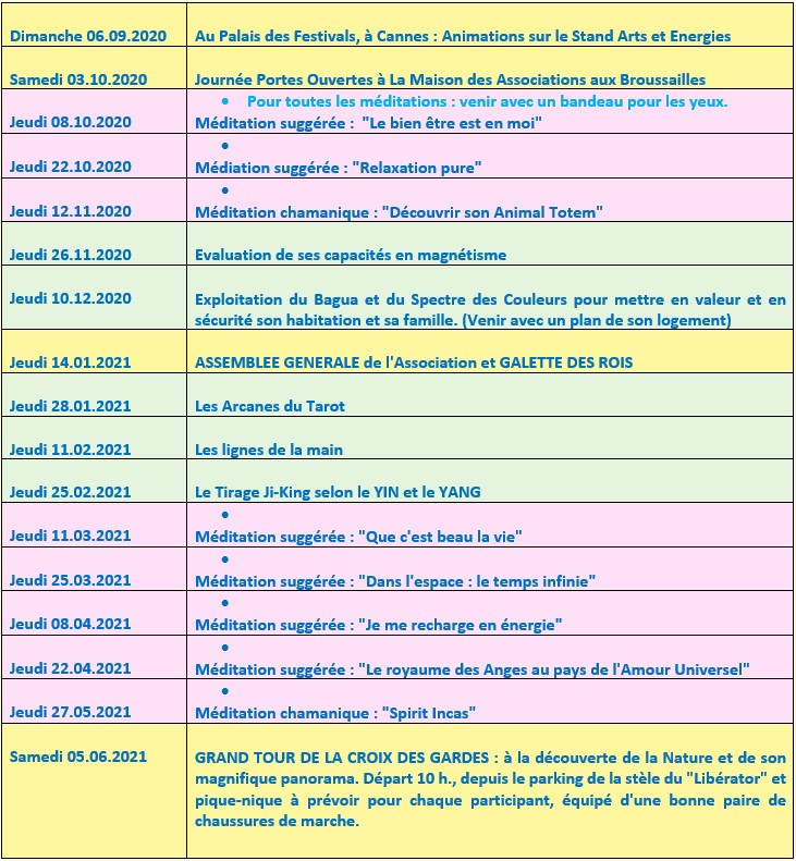 Programme 2020-2021